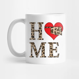 Oklahoma Home Leopard Print Mug